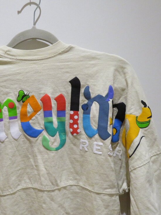 DISNEY Disney Parks Disneyland Resort Character Letters Spirit Jersey XS - Picture 10 of 11